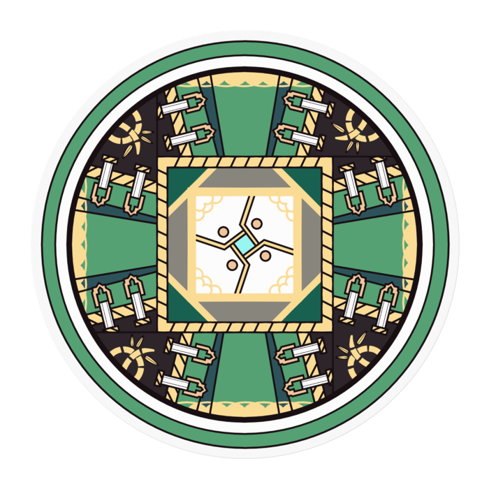 ステッカー - 100 x 100 (mm)