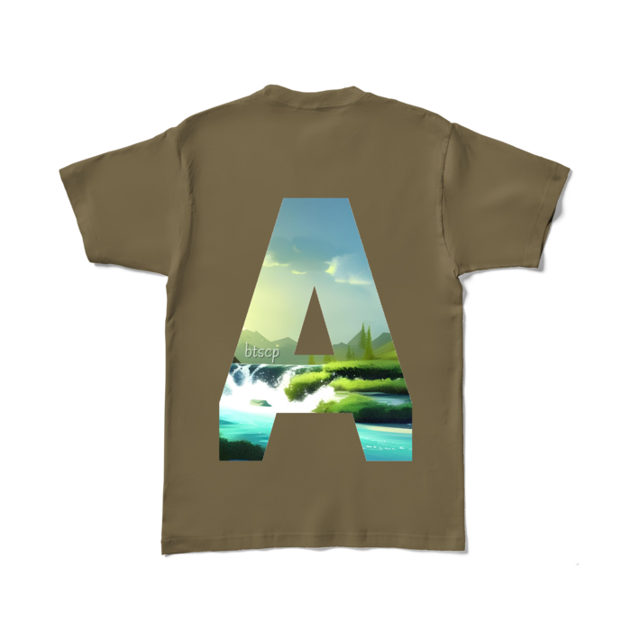 カラーTシャツ - L - オリーブ (濃色)