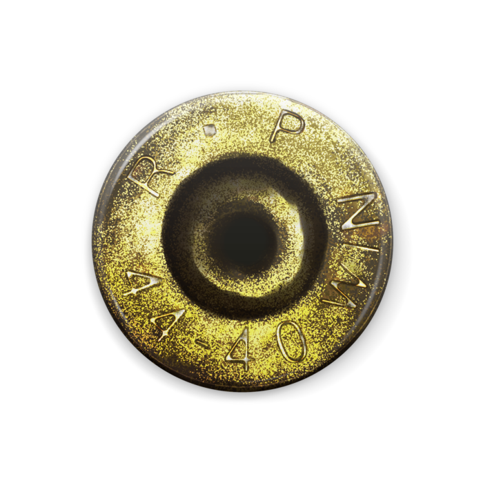 薬莢の底バッジ - 32mm