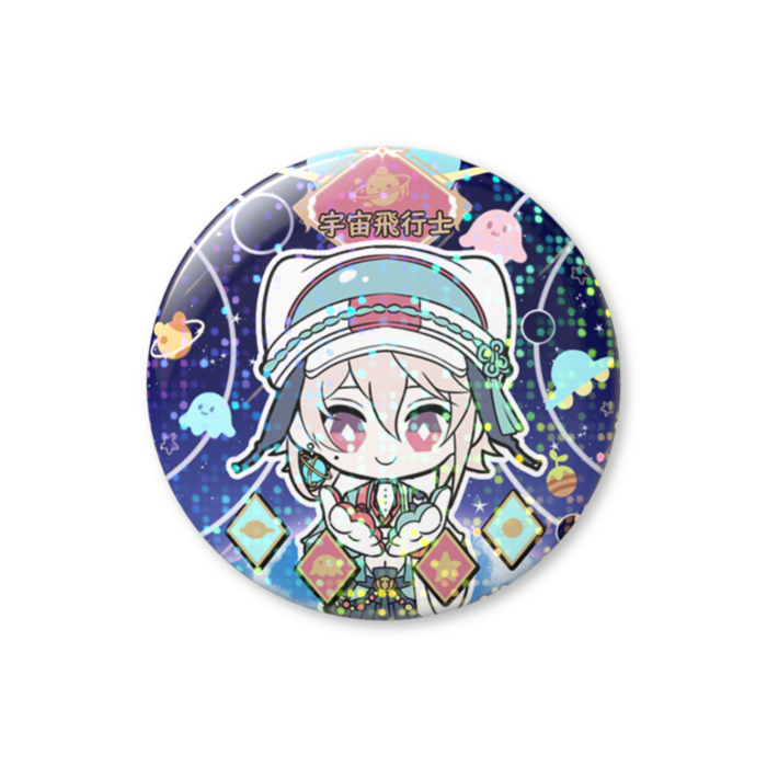 【ぺ】🪐京極ラクホログラム缶バッジ