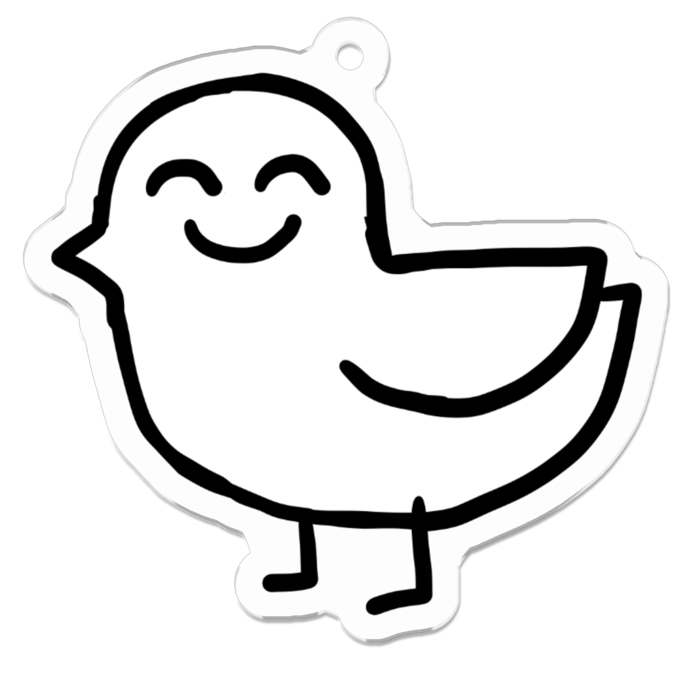 アクリルキーホルダー - 50 x 50 (mm)