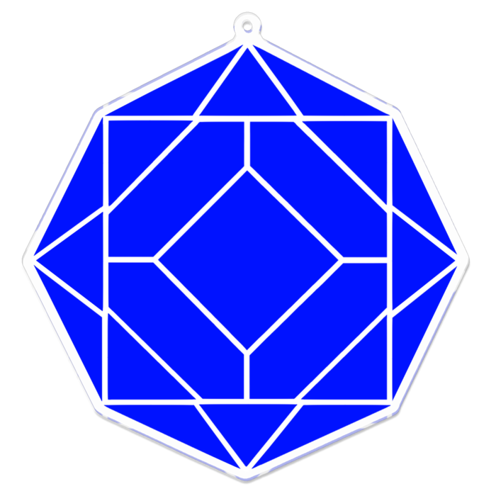 アクリルキーホルダー - 100 x 100 (mm)
