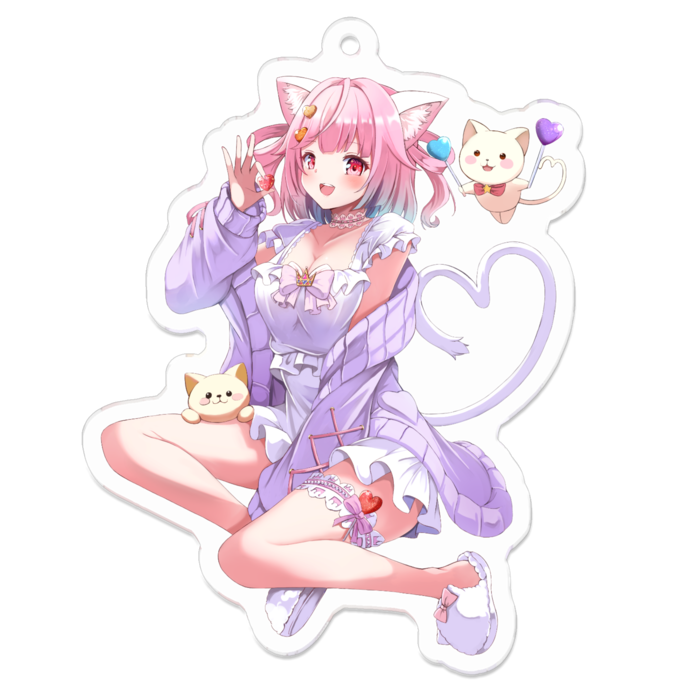 アクリルキーホルダー - 70 x 70 (mm)