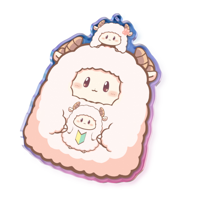 けだま⑥ - 100 × 100mm