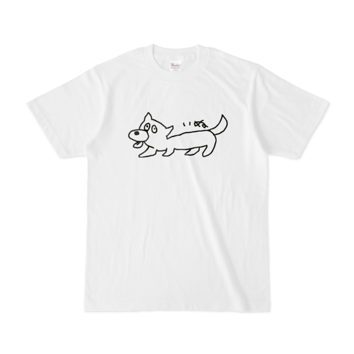 いぬTシャツ - S - 白