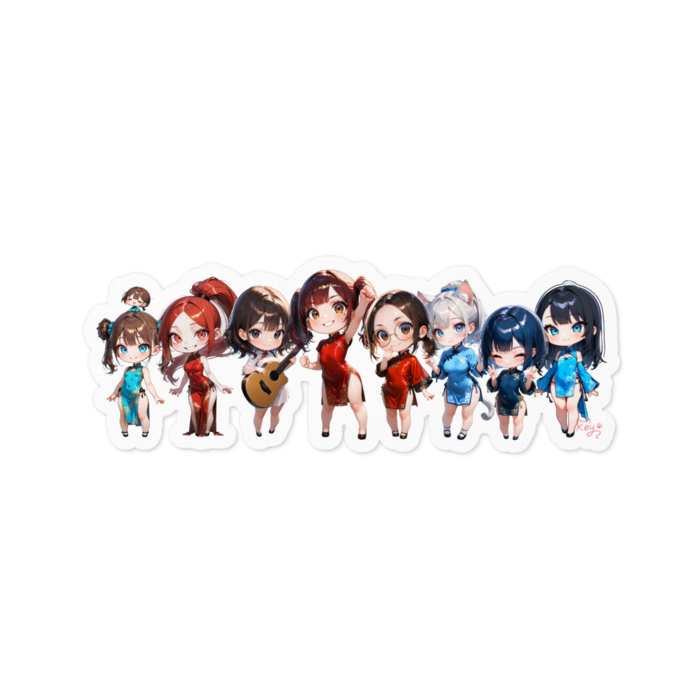 集合写真♡ステッカー - 100 x 100 (mm)(2)