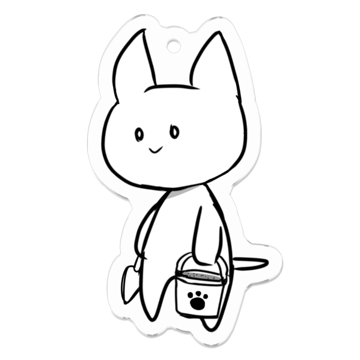 アクリルキーホルダー - 50 x 50 (mm)