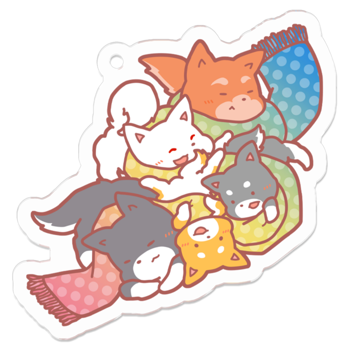 アクリルキーホルダー - 50 x 50 (mm)