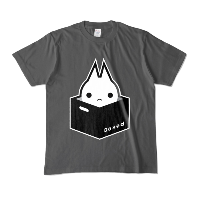 【濃Ｔ】白：M（チャコール）