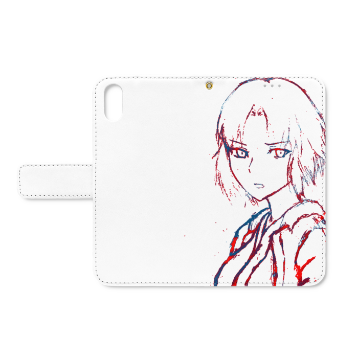 手帳型iPhoneケース - iPhone X - ストラップ穴 あり