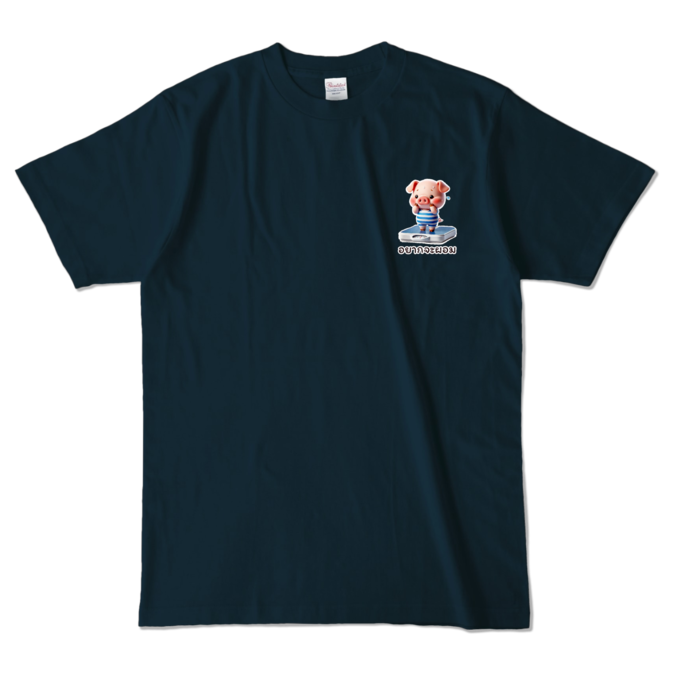 カラーTシャツ - L - ネイビー (濃色)
