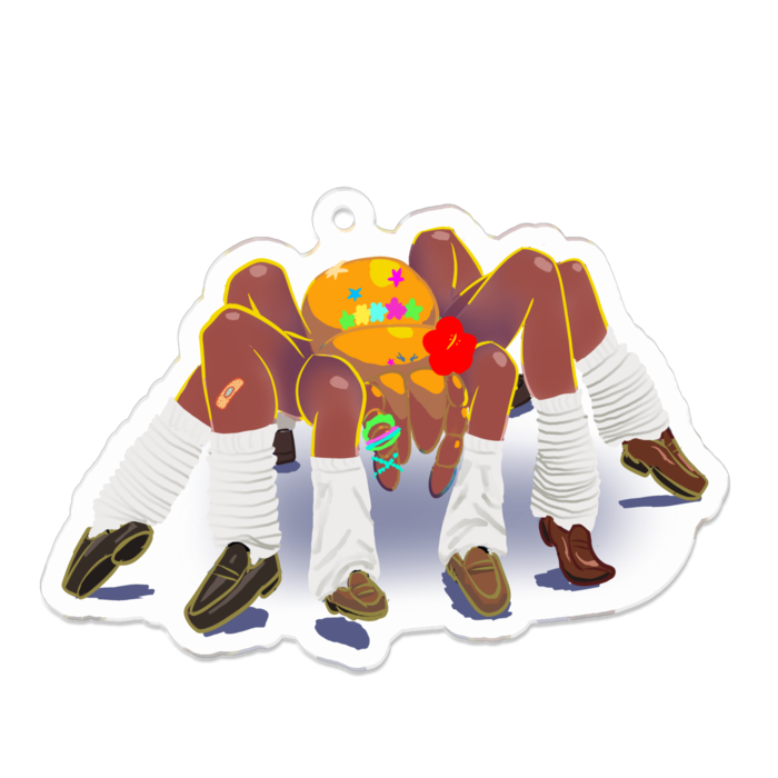 アクリルキーホルダー（コーティング） - 70 x 70 (mm)