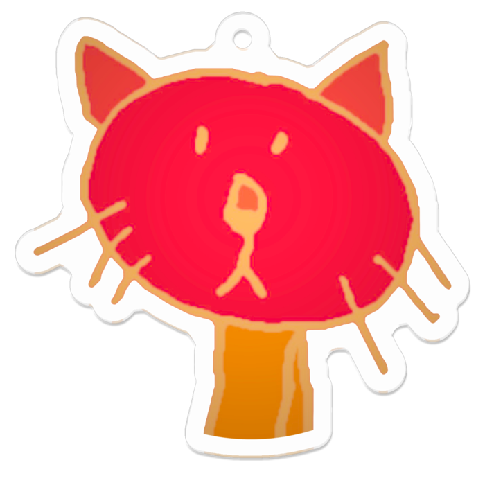 キャンディ・アクリルキーホルダー（コーティング） - 50 x 50 (mm)