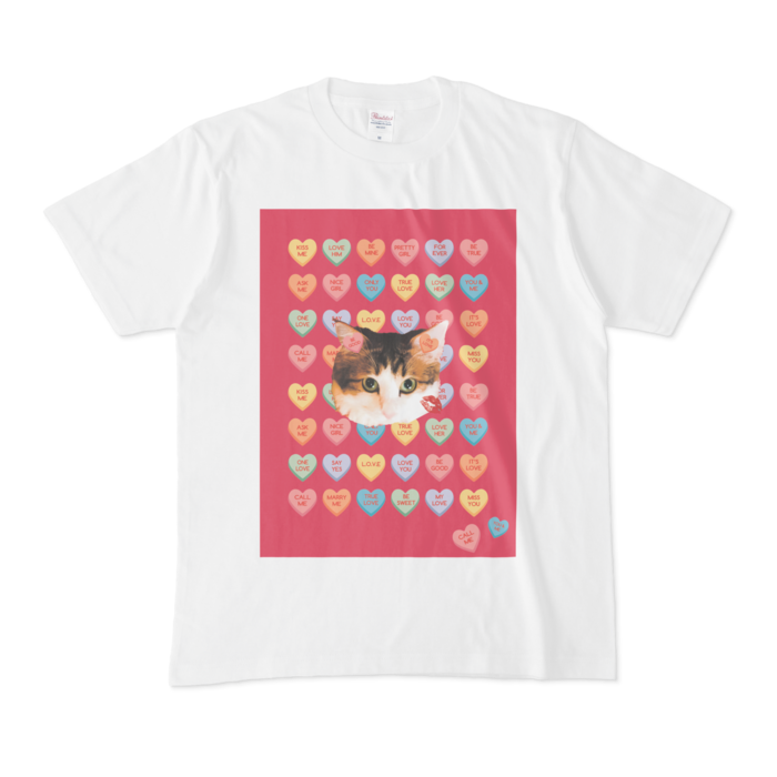 Tシャツ - M - 正面　(ピンク)