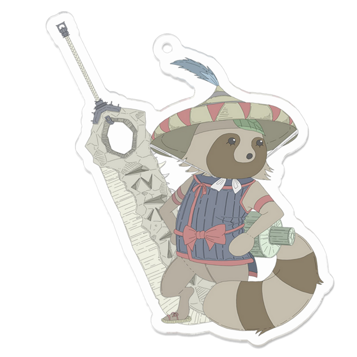 アクリルキーホルダー(コーティング) - 70 x 70 (mm)