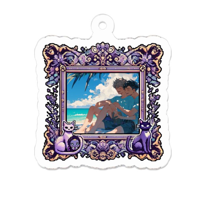 アクリルキーホルダー - 50 x 50 (mm)