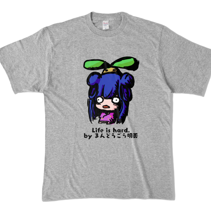 カラーTシャツ - XL - 杢グレー (濃色)