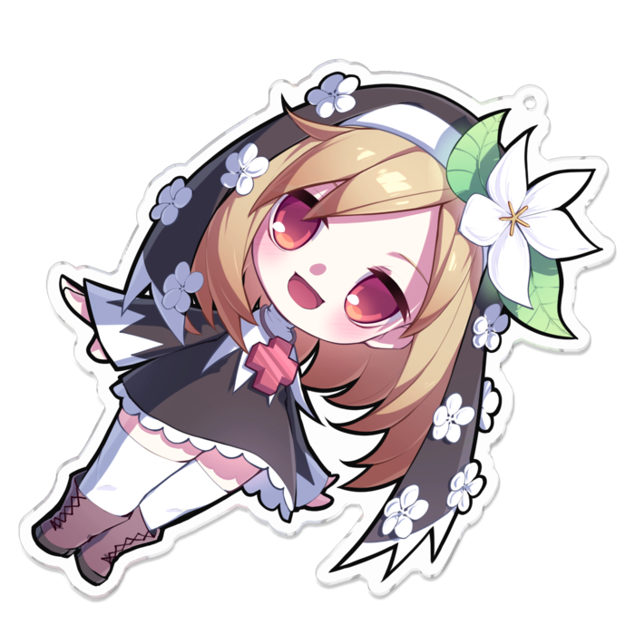 アクリルキーホルダー（コーティング） - 100 x 100 (mm)