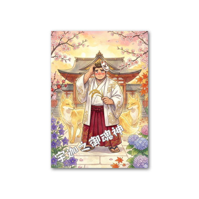 フォト風カード 宇迦之御魂神(両面)