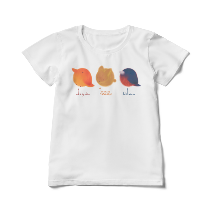 まるめのどうぶつTしゃつ　れでぃーす- L -