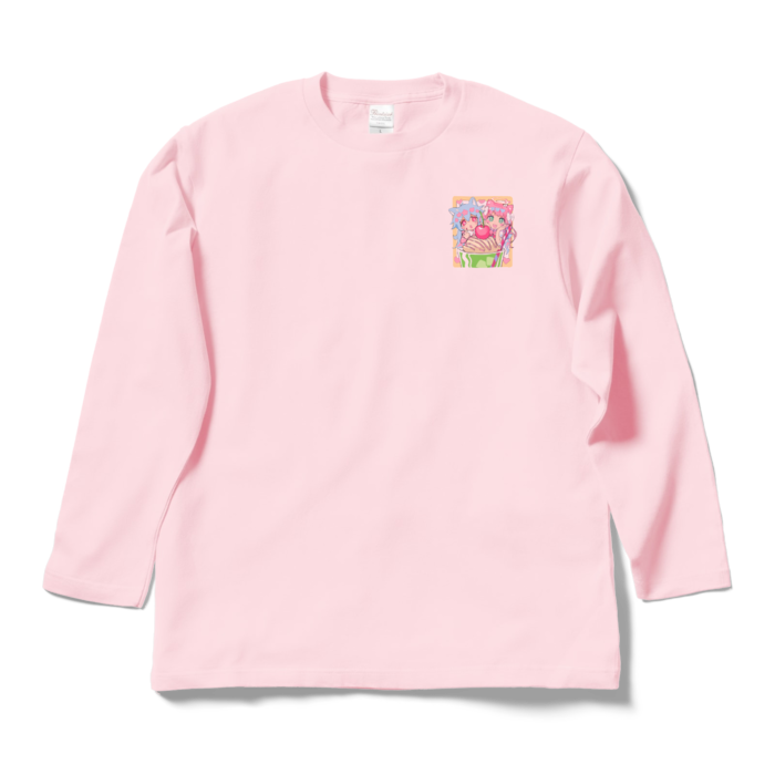 ロングスリーブTシャツ - L - ライトピンク