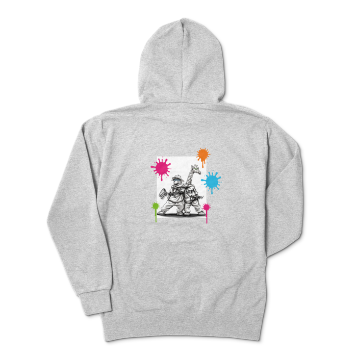 ジップパーカー - XL - 杢グレー