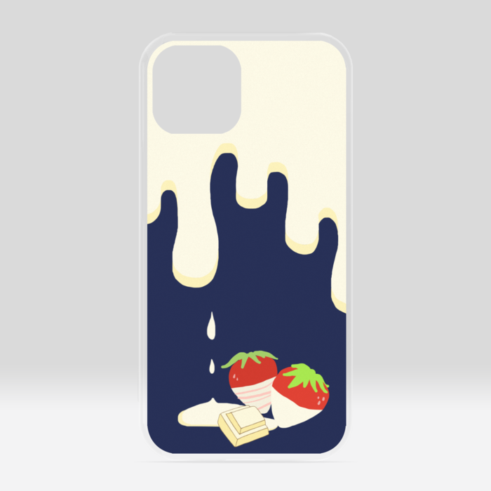 苺ホワイトチョコクリアiPhoneケース - iPhone 13