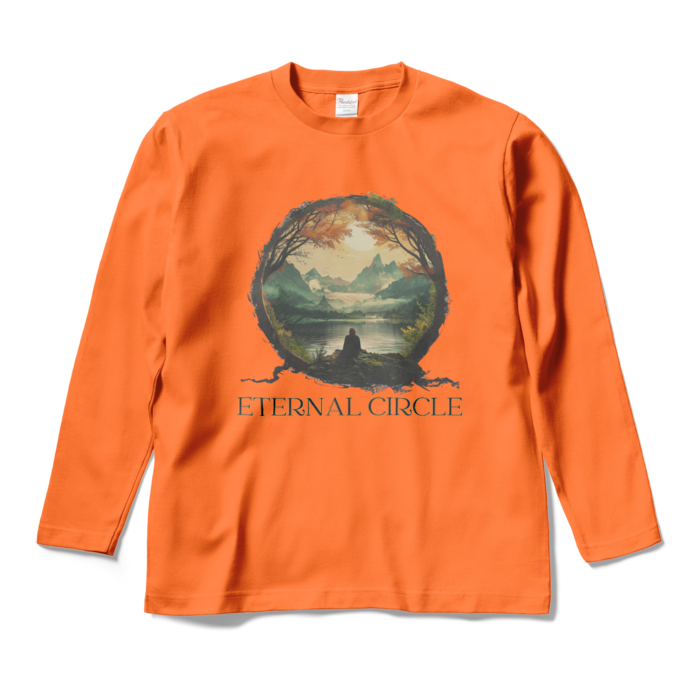 ロングスリーブTシャツ - M - オレンジ