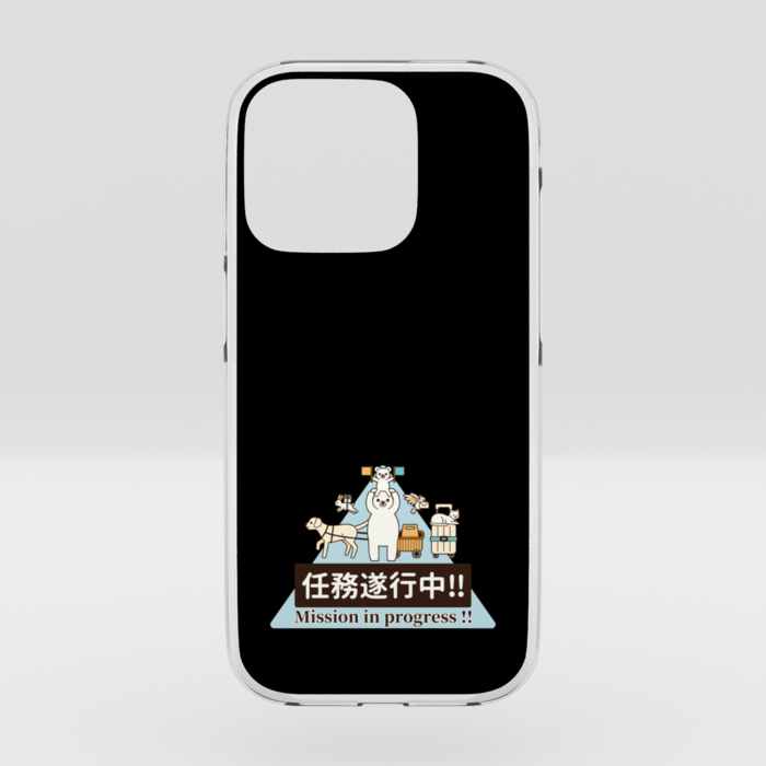 クリアiPhoneケース　黒色　iPhone 15Pro