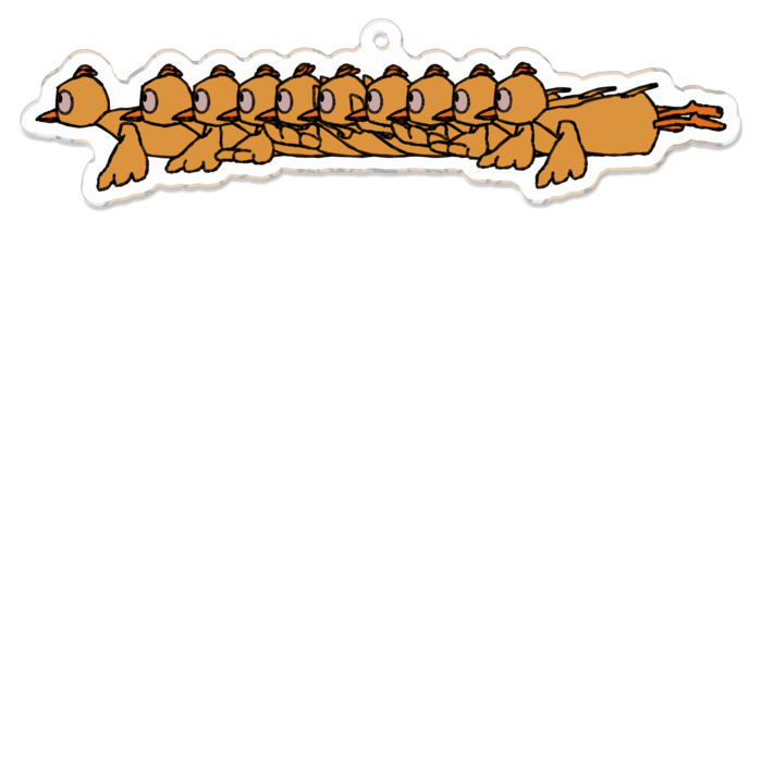 アクリルキーホルダー（コーティング） - 100 x 100 (mm)