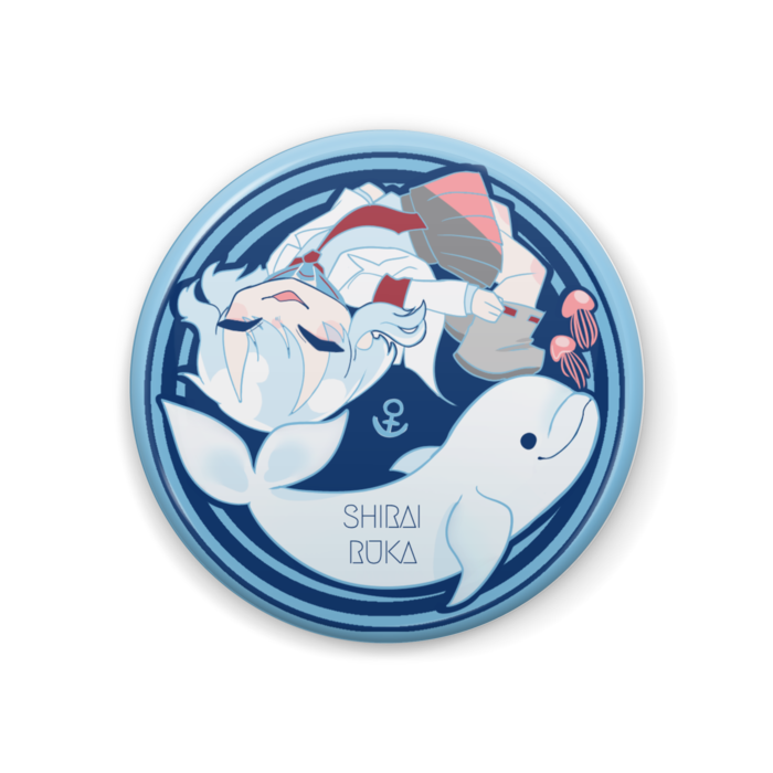創作キャラ缶バッジ 白井ルカ とっても水族館 Booth