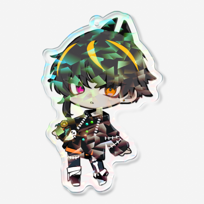 ホログラムアクリルキーホルダー - 70 × 70mm