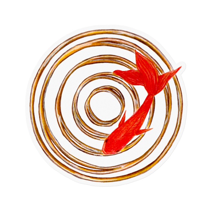 金魚 - 100 x 100 (mm)