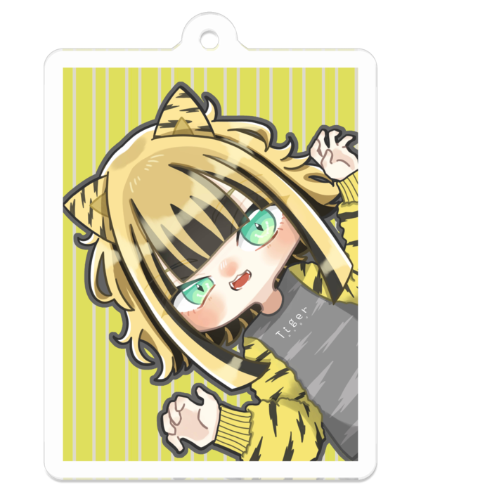 アクリルキーホルダー（コーティング） - 50 x 50 (mm)