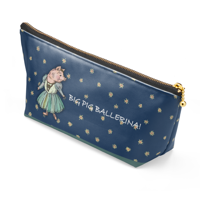 ポーチ - 長さ21.5cm / 高さ10cm - ブラック