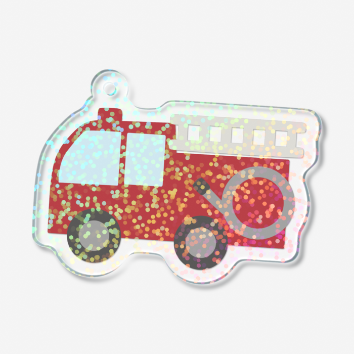 ホログラムアクリルキーホルダー - 50 × 50mm