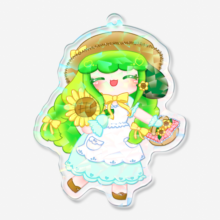 ホログラムアクリルキーホルダー - 70 × 70mm