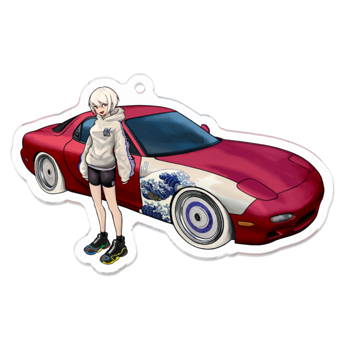 アクリルキーホルダー - 70 x 70 (mm)