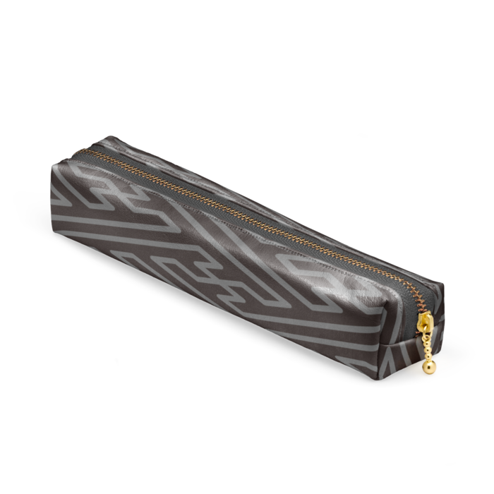 ペンケース - 20 x 4 x 4cm - ブラック