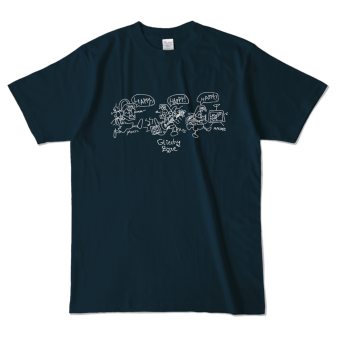 Glitchy Byte -4gboys- L - Navy