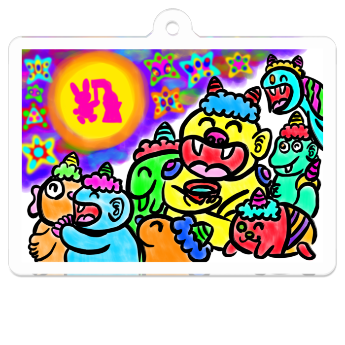 アクリルキーホルダー - 50 x 50 (mm)