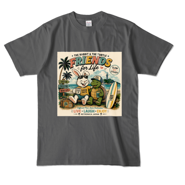 カラーTシャツ - L - チャコール (濃色)
