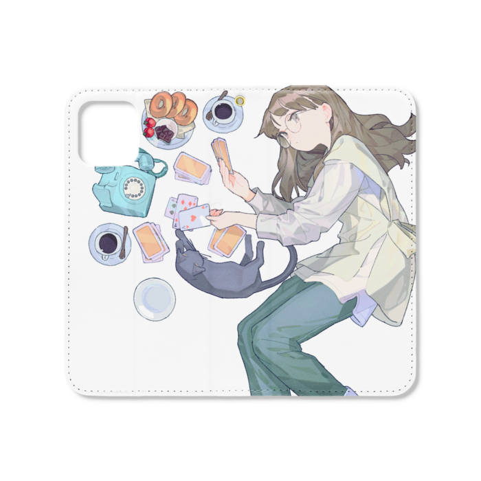 手帳型iPhoneケース(ベルトなし) - iPhone 11 Pro - ストラップ穴 あり
