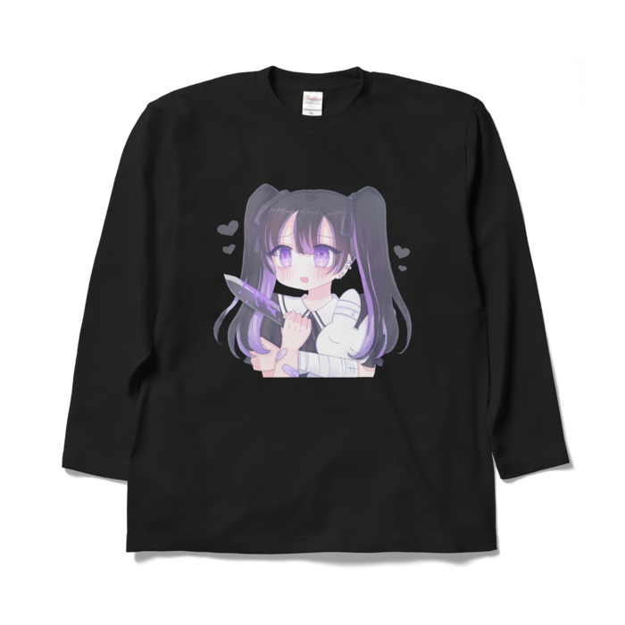 ロングスリーブTシャツ - XL - ブラック
