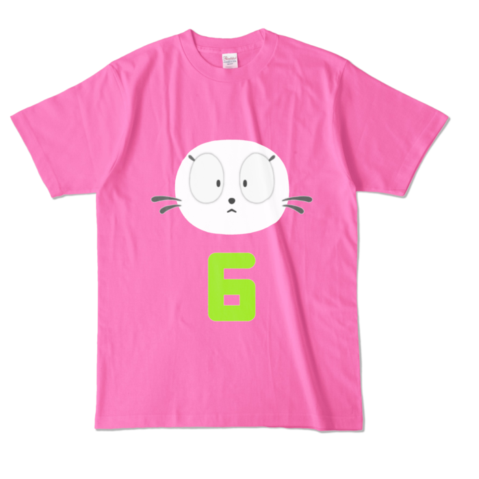Tシャツになったムゥ - L - ピンク (濃色)
