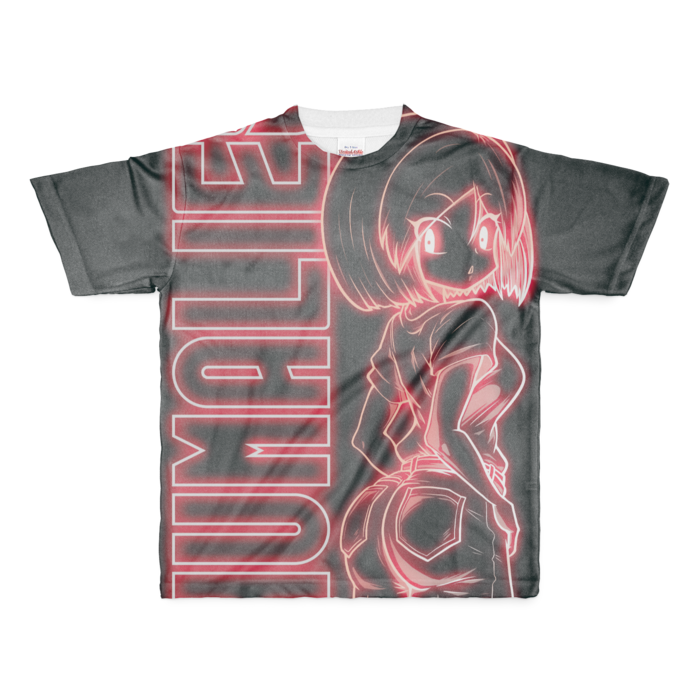 【レッド】フルグラフィックTシャツ - M - 正面印刷のみ