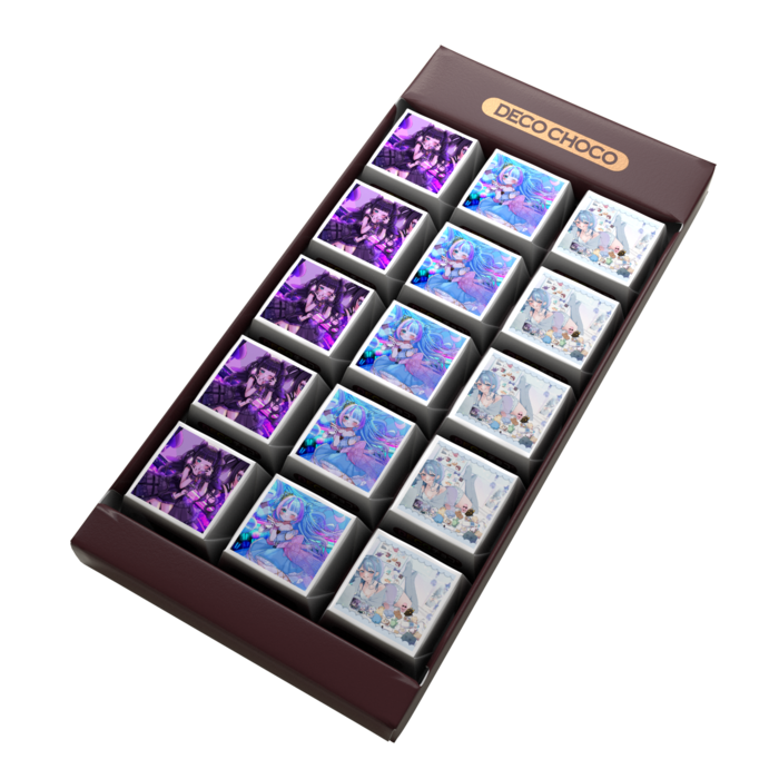 DECOチョコ - 列ごとにデザイン