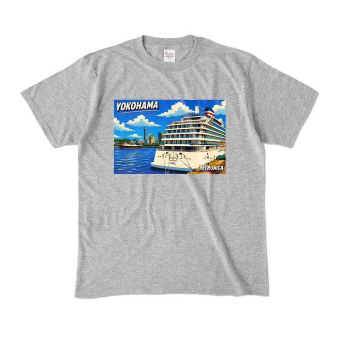 カラーTシャツ - M - 杢グレー (濃色)