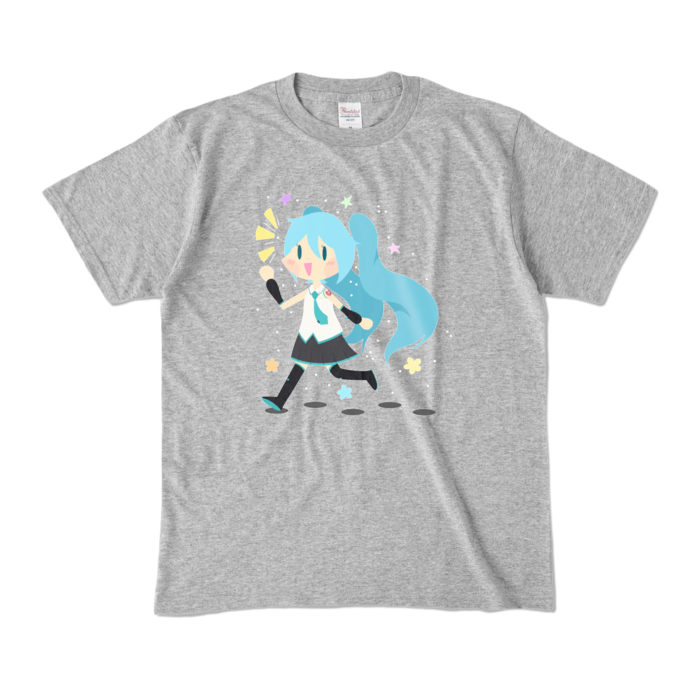 カラーTシャツ - M - 杢グレー (濃色)