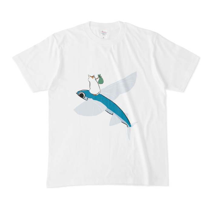 ねこ旅Tシャツ - M - 白
